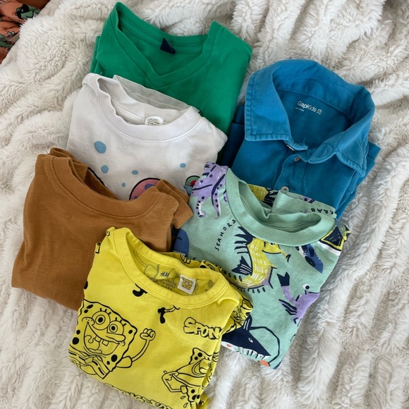 LOT OF 5 TODDLER BOY SIZE 5 SHORT SLEEVE SHIRTS - Picture 8 of 8